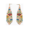 Mayana Designs Co Beaded Handwoven Wildflower Fringe Earrings Tan Accessories Parts and Labour Hood River Oregon Clothing Store