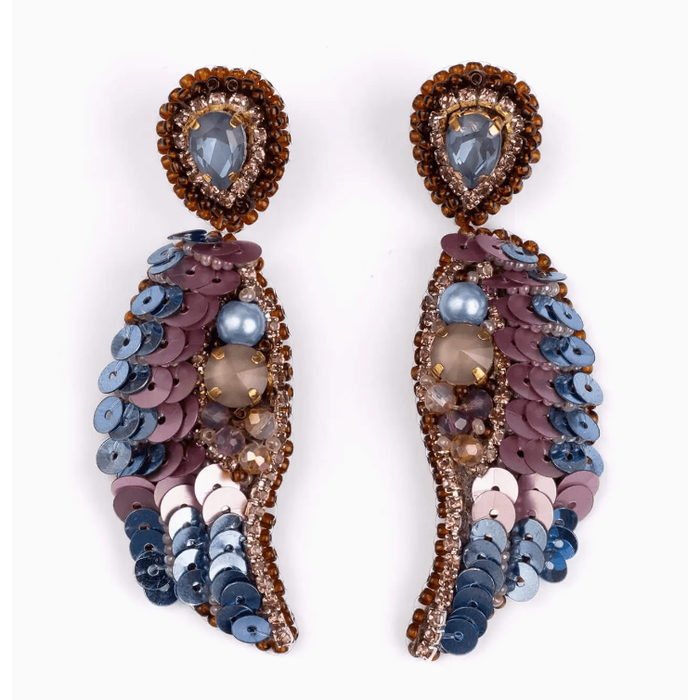 Mayana Designs Co Embroidered Ala Drop Earring Accessories Parts and Labour Hood River Oregon Clothing Store