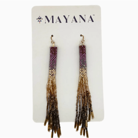 Mayana Designs Co Ombre Tassel Earrings Accessories Parts and Labour Hood River Oregon Clothing Store