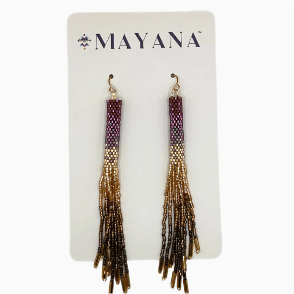 Mayana Designs Co Ombre Tassel Earrings Accessories Parts and Labour Hood River Oregon Clothing Store