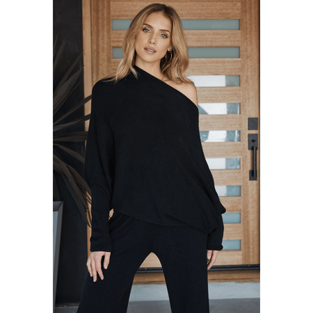 MILIO MILANO Asymmetrical Sweater Black / XS/S Sweaters Parts and Labour Hood River Oregon Clothing Store