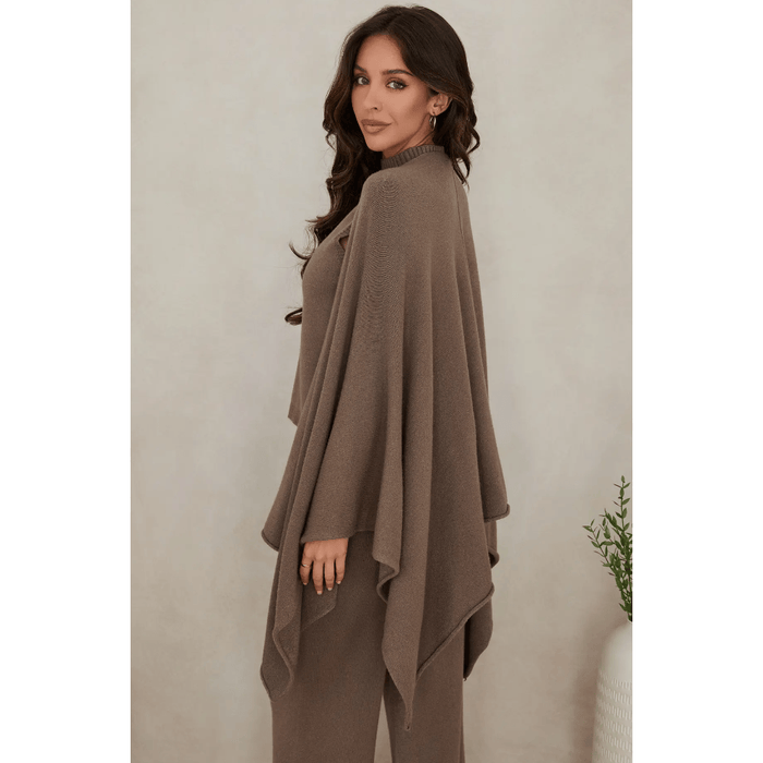 MILIO MILANO Knit Dolman Open Cardigan Dark Mocha / OS Shirts & Tops Parts and Labour Hood River Oregon Clothing Store
