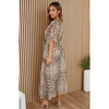 MILIO MILANO Leopard Empire Waist Tiered Silk Dress With Sash Dresses & Jumpsuits Parts and Labour Hood River Oregon Clothing Store