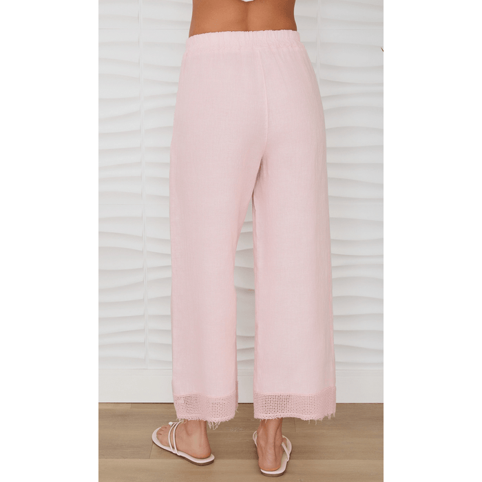 MILIO MILANO Mesh Hem Wide Leg Linen Pants Bottoms Parts and Labour Hood River Oregon Clothing Store