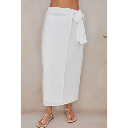 MILIO MILANO Tie Belt Wrap Linen Skirt Bottoms Parts and Labour Hood River Oregon Clothing Store