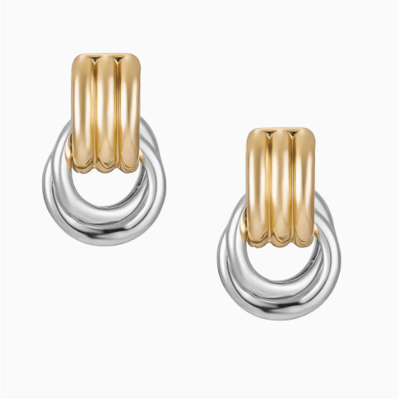 Mod + Jo Olsen Convertible Hoops Two Toned Accessories Parts and Labour Hood River Oregon Clothing Store