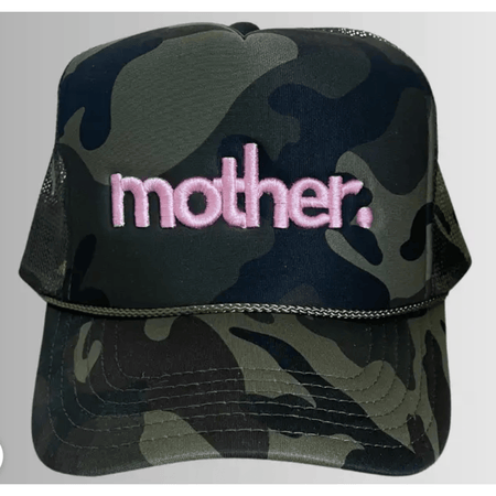 Mother Hats Embroidered Trucker Hat Camo Accessories Parts and Labour Hood River Oregon Clothing Store