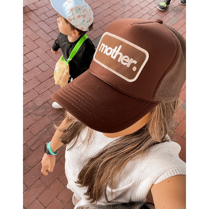 Mother Hats Mother Patch Trucker Hat Mocha Accessories Parts and Labour Hood River Oregon Clothing Store
