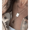 Mother Hats Strong As A Mother Gold Tag Necklace Accessories Parts and Labour Hood River Oregon Clothing Store