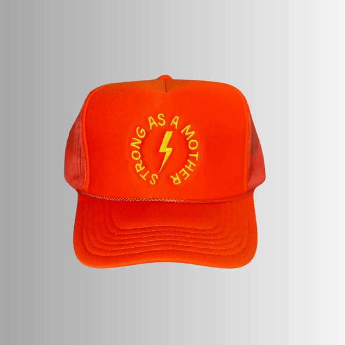 Mother Hats Strong As a Mother Hat Orange Hats Parts and Labour Hood River Oregon Clothing Store