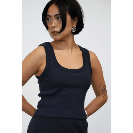 Noble Waffle Tank Ash / XS Shirts & Tops Parts and Labour Hood River Oregon Clothing Store