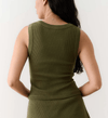 Noble Waffle Tank Olive / XS Shirts & Tops Parts and Labour Hood River Oregon Clothing Store
