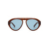 Parts + Labour Val in Light Brown Tortoise Blue Lens Accessories Parts and Labour Hood River Oregon Clothing Store