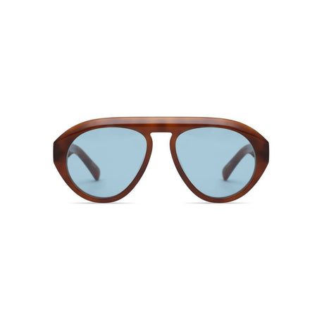 Parts + Labour Val in Light Brown Tortoise Blue Lens Accessories Parts and Labour Hood River Oregon Clothing Store