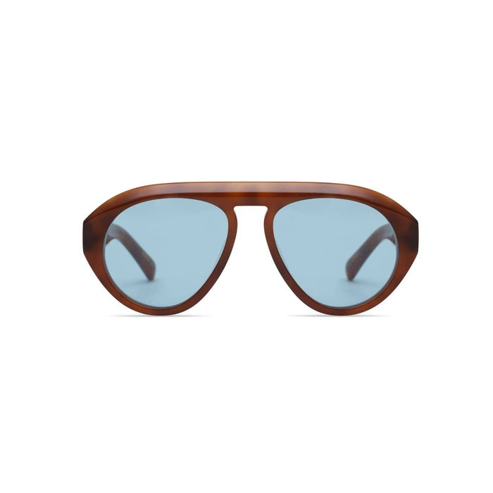 Parts + Labour Val in Light Brown Tortoise Blue Lens Accessories Parts and Labour Hood River Oregon Clothing Store