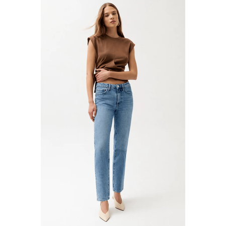 Pistola Aleks High Rise Straight Long Jean Bottoms Parts and Labour Hood River Oregon Clothing Store