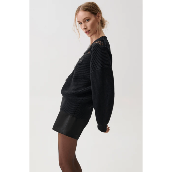 Pistola Chiara V-Neck Lace Sweater Sweaters Parts and Labour Hood River Oregon Clothing Store