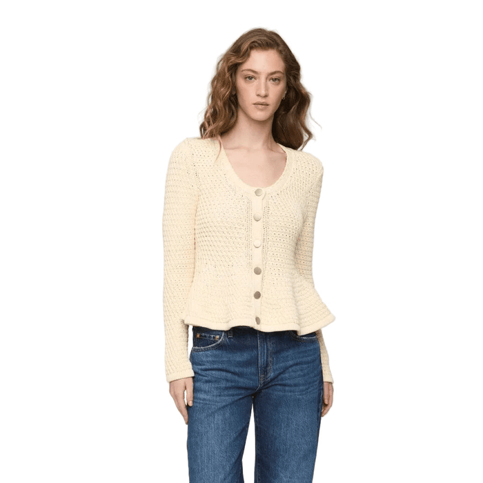 Pistola Elina Peplum Openwork Cardigan Sweaters Parts and Labour Hood River Oregon Clothing Store