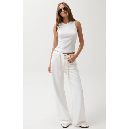 Pistola Jaydn Mid Rise Drawstring Palazzo Jean Bottoms Parts and Labour Hood River Oregon Clothing Store