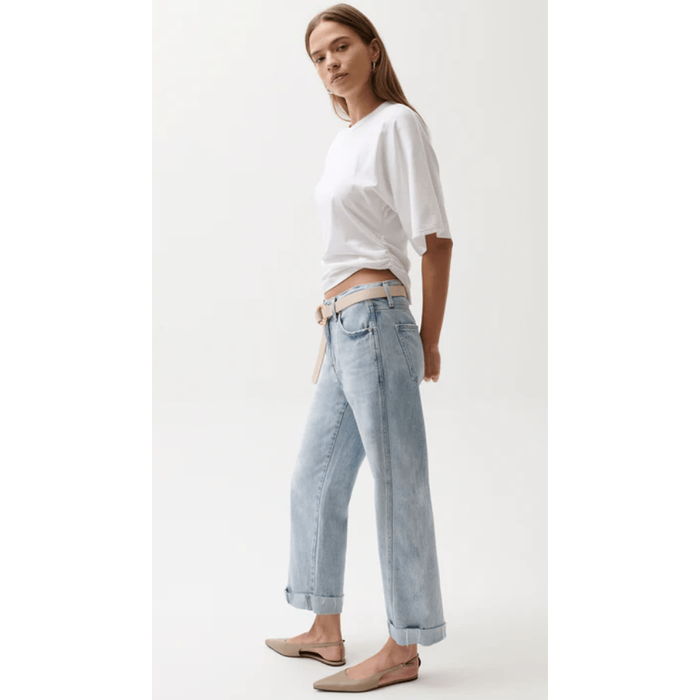 Pistola Kacey Mid Rise Cuff Boyfriend Denim Parts and Labour Hood River Oregon Clothing Store