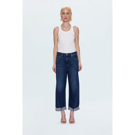 Pistola Kacey Mid Rise Cuffed Straight Jean Denim Parts and Labour Hood River Oregon Clothing Store