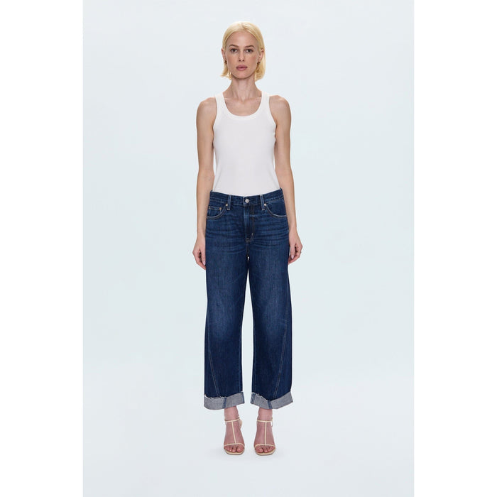 Pistola Kacey Mid Rise Cuffed Straight Jean Denim Parts and Labour Hood River Oregon Clothing Store