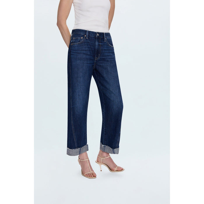 Pistola Kacey Mid Rise Cuffed Straight Jean Denim Parts and Labour Hood River Oregon Clothing Store