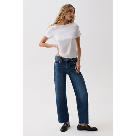 Pistola Lexi Mid Rise Bow Straight Jean Denim Parts and Labour Hood River Oregon Clothing Store