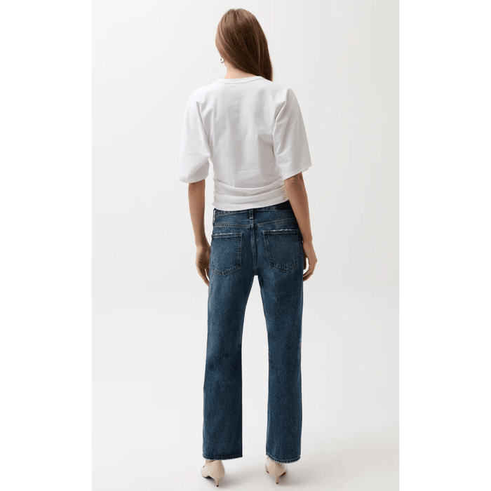Pistola Lexi Mid Rise Bowed Straight Bottoms Parts and Labour Hood River Oregon Clothing Store