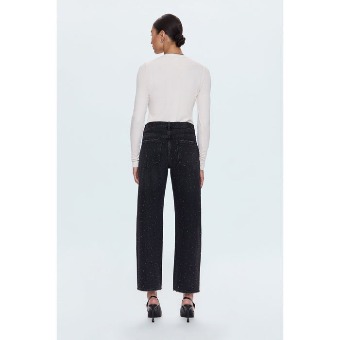 Pistola Lexi Mid Rise Bowed Straight Jean- Silver Screen Denim Parts and Labour Hood River Oregon Clothing Store