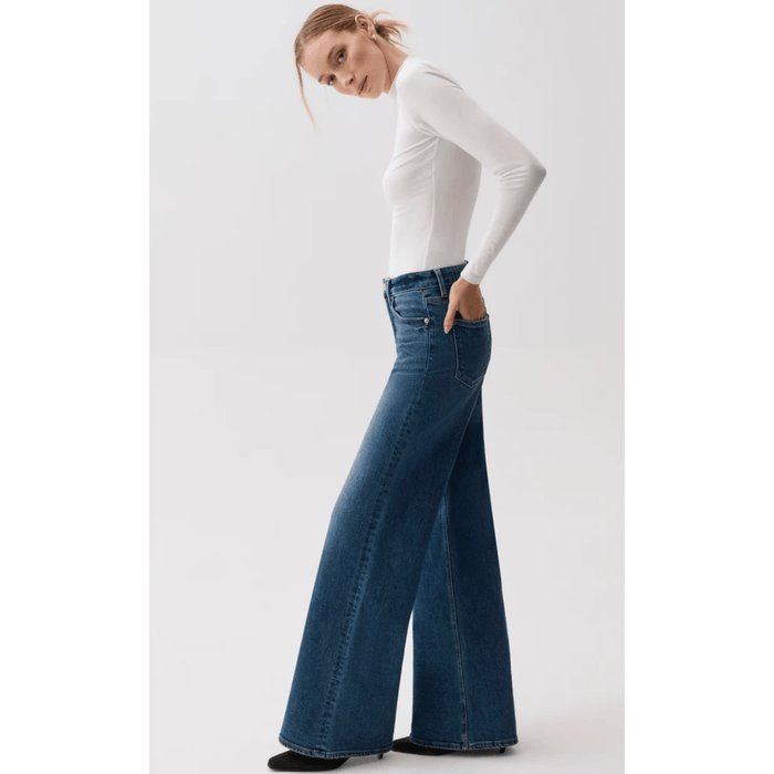 Pistola Vivian Mid Rise Wide Leg Denim Parts and Labour Hood River Oregon Clothing Store