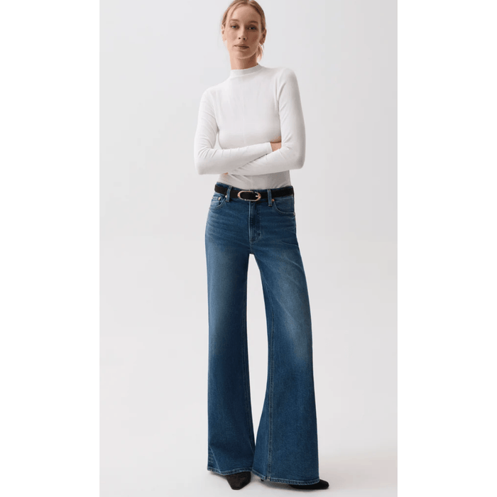 Pistola Vivian Mid Rise Wide Leg Denim Parts and Labour Hood River Oregon Clothing Store