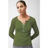 Prairie Underground Pointelle Henley Grass / XS Shirts & Tops Parts and Labour Hood River Oregon Clothing Store