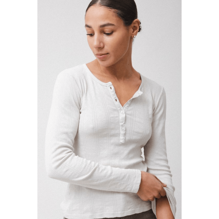 Prairie Underground Pointelle Henley Shirts & Tops Parts and Labour Hood River Oregon Clothing Store