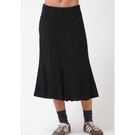 Prairie Underground Seven Sisters Midi Skirt Black / XS Bottoms Parts and Labour Hood River Oregon Clothing Store