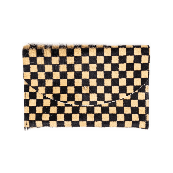 Primecut Tan Checkered Envelope Pouch Accessories Parts and Labour Hood River Oregon Clothing Store