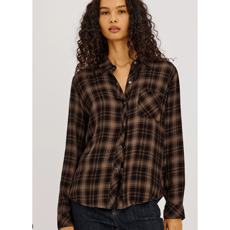 Rails Hunter Shirt Almond Black / XS Shirts & Tops Parts and Labour Hood River Oregon Clothing Store
