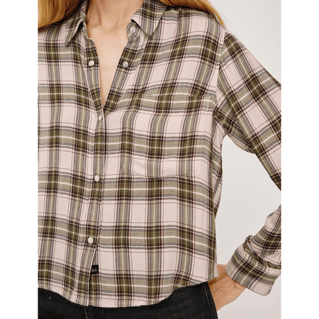 Rails Malin Shirt Olive Brown Cream / XS Shirts & Tops Parts and Labour Hood River Oregon Clothing Store