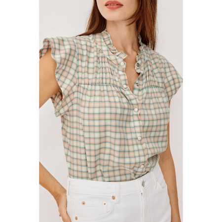 Rails Ruthie Top Julep Mint Check / XS Shirts & Tops Parts and Labour Hood River Oregon Clothing Store