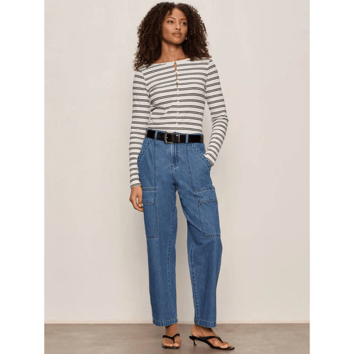 Sanctuary Button Front Ribbed Top Shirts & Tops Parts and Labour Hood River Oregon Clothing Store