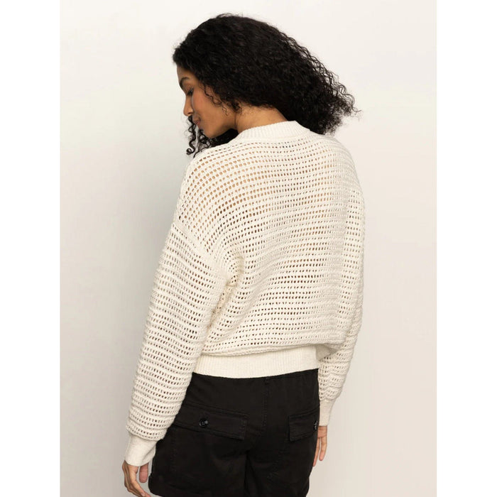 Sanctuary Open Knit Bomber Jacket Shirts & Tops Parts and Labour Hood River Oregon Clothing Store