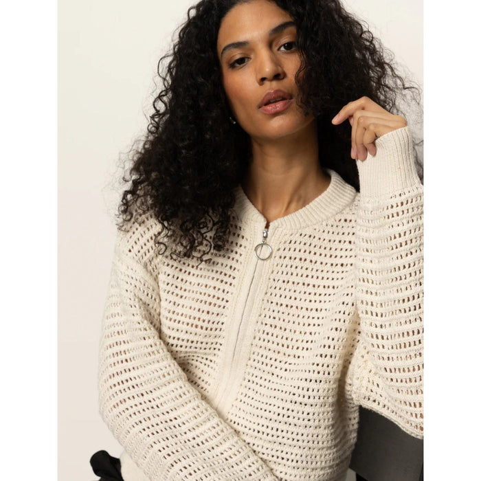 Sanctuary Open Knit Bomber Jacket Shirts & Tops Parts and Labour Hood River Oregon Clothing Store