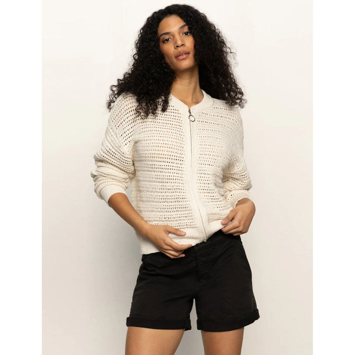 Sanctuary Open Knit Bomber Jacket Shirts & Tops Parts and Labour Hood River Oregon Clothing Store