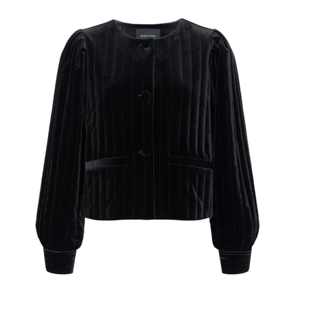 Sanctuary Pepper Velvet Jacket Black / XS Coats & Jackets Parts and Labour Hood River Oregon Clothing Store