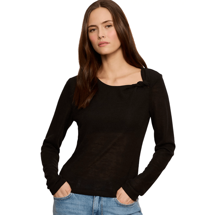 Sanctuary Suki Twist Top Black / XS Shirts & Tops Parts and Labour Hood River Oregon Clothing Store