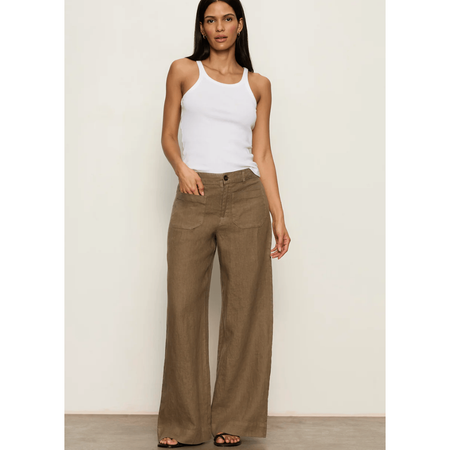 Sanctuary The Linen Marine Wide Leg Pant Bottoms Parts and Labour Hood River Oregon Clothing Store