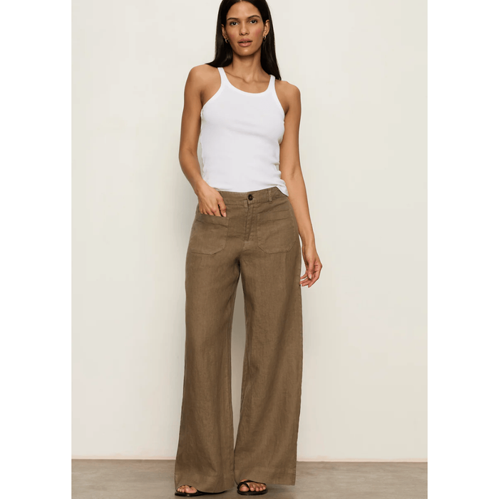 Sanctuary The Linen Marine Wide Leg Pant Bottoms Parts and Labour Hood River Oregon Clothing Store