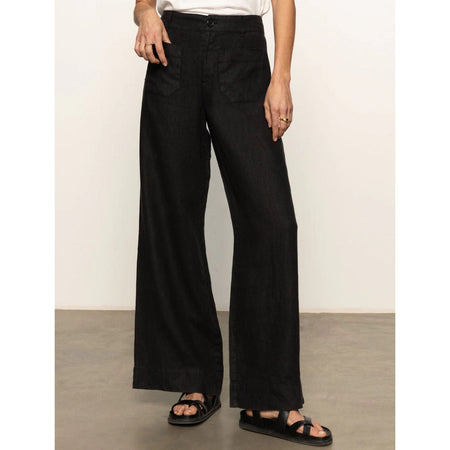 Sanctuary The Linen Marine Wide Leg Semi-High Rise Pant Bottoms Parts and Labour Hood River Oregon Clothing Store