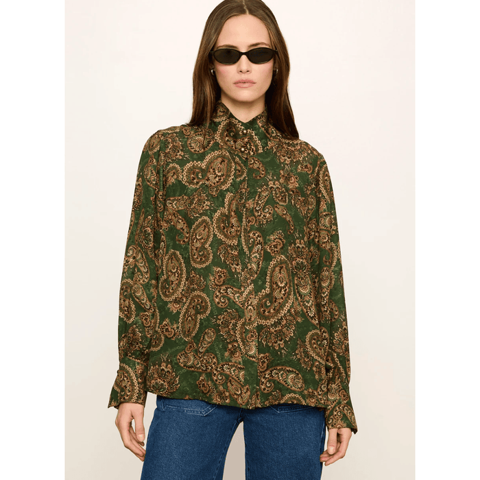 Sanctuary Uma High Neck Silk Shirt Shirts & Tops Parts and Labour Hood River Oregon Clothing Store