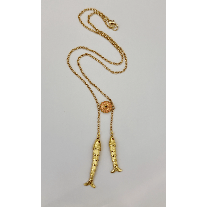 Sandrine France Studio Double Fish Necklace Accessories Parts and Labour Hood River Oregon Clothing Store
